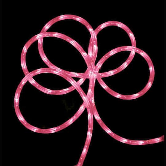 24ft. Pink Commercial Grade LED Outdoor Christmas Rope Lights